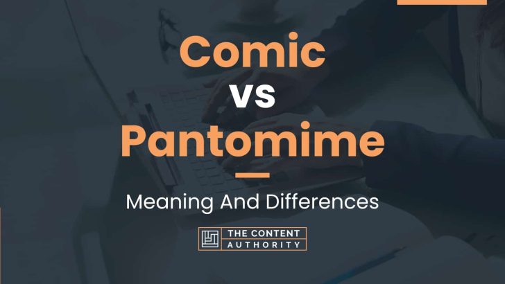 Comic Vs Pantomime Meaning And Differences