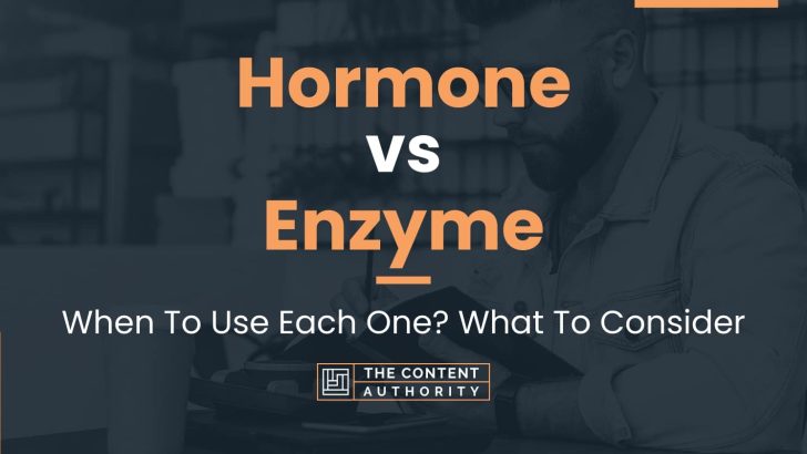 Hormone Vs Enzyme When To Use Each One What To Consider