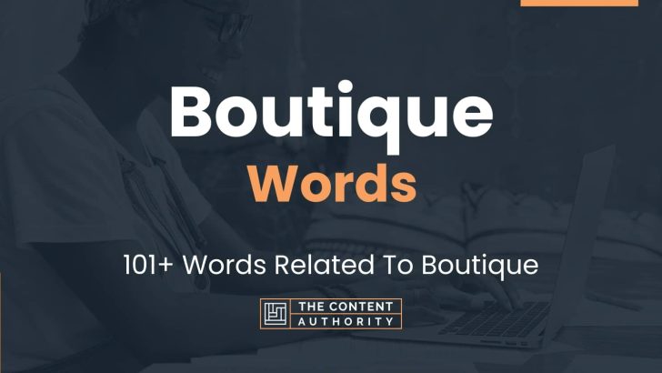 Boutique Words Words Related To Boutique