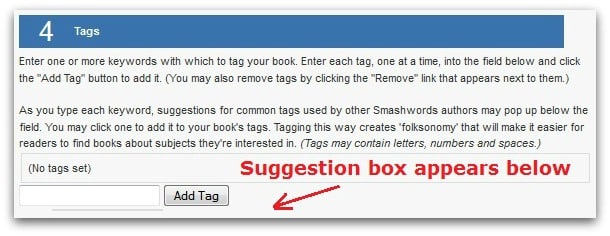 Smashwords Self-Publishing eBook Tags