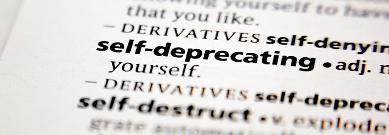 definition of self deprecating