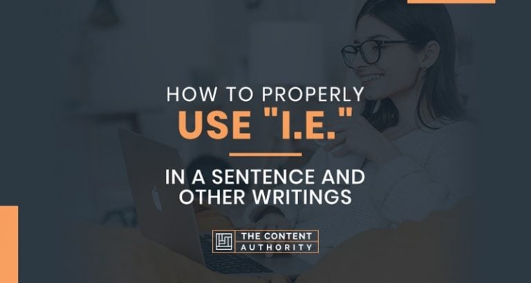 How To Replace I E In A Sentence