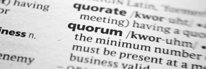 quorum seen in a dictionary