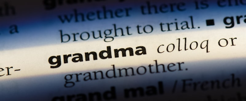 grandma word definition dictionary