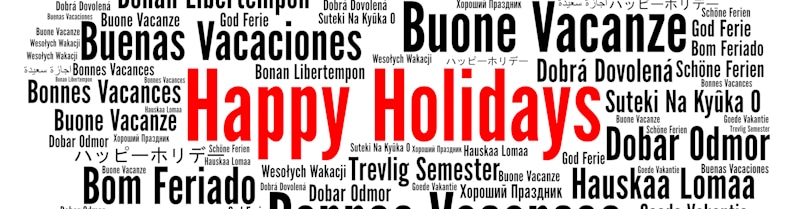 happy holidays in different languages