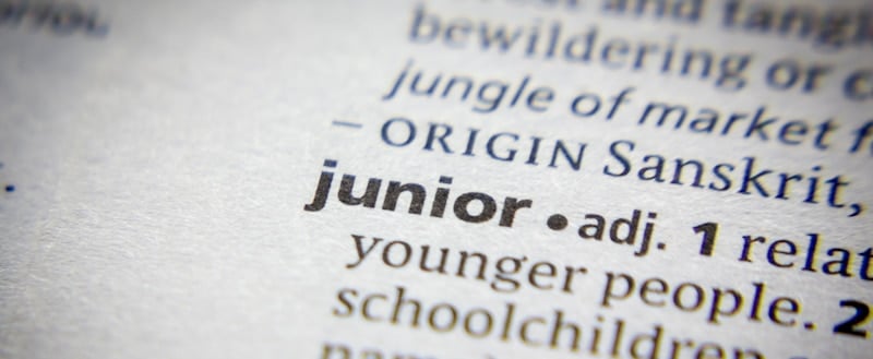junior definition in a dictionary