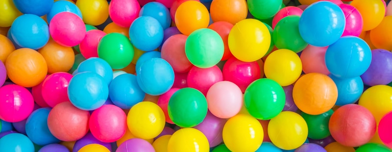 myriad of multicolored balls