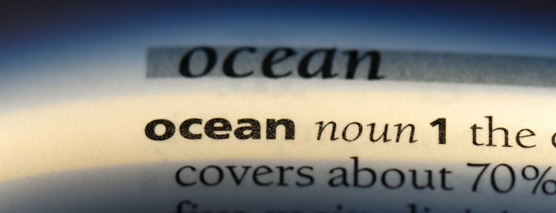 ocean word in dictionary