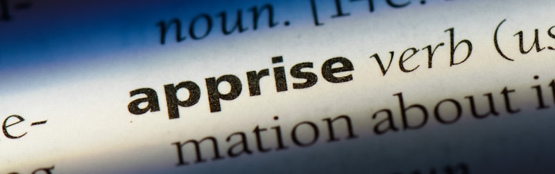 apprise word in dictionary