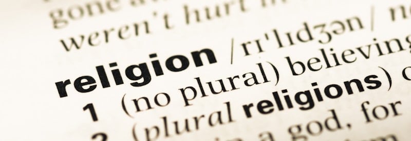 religion in the dictionary