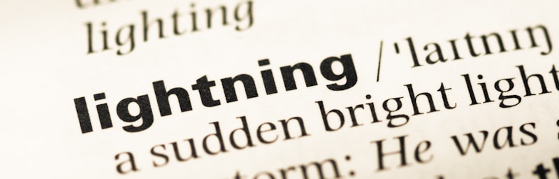 lightning noun definition on dictionary