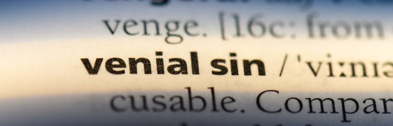 venial sin in the dictionary