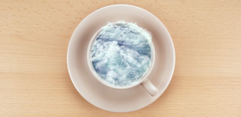 a storm in a teacup idiom