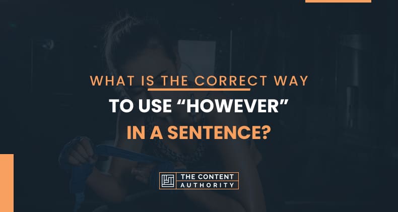 What Is A However Sentence