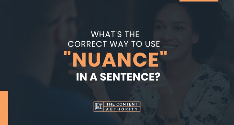 Make A Sentence With Word Nuance