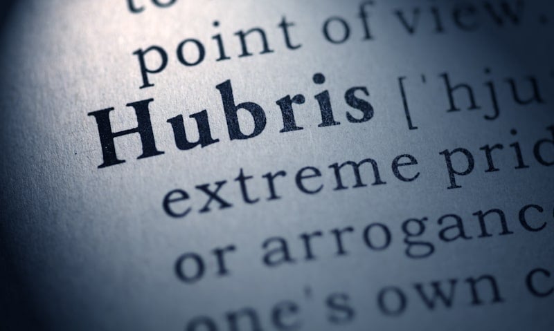 hubris dictionary