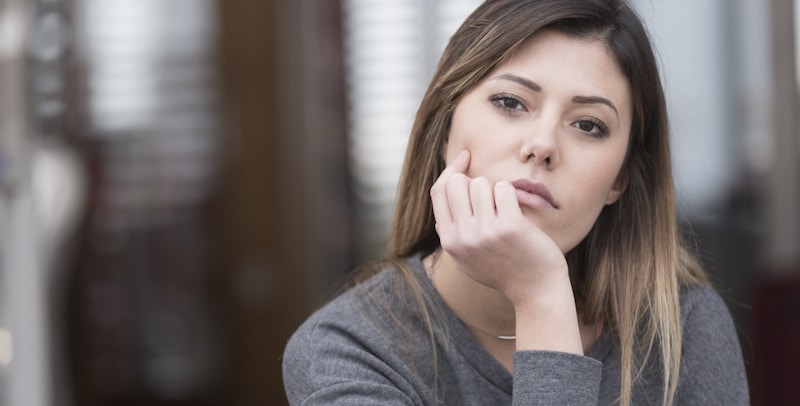 thoughtful woman