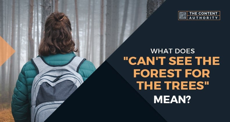What Does "Can't See The Forest For The Trees" Mean?