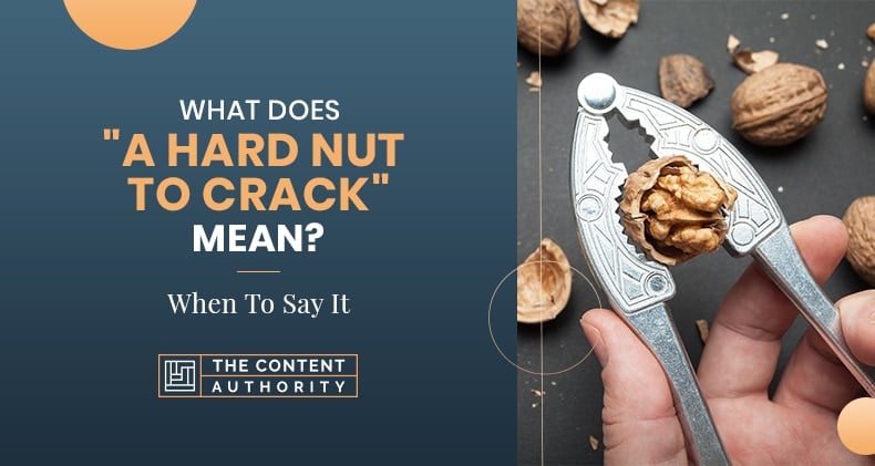 What Does “A Hard Nut To Crack” Mean? When To Say It