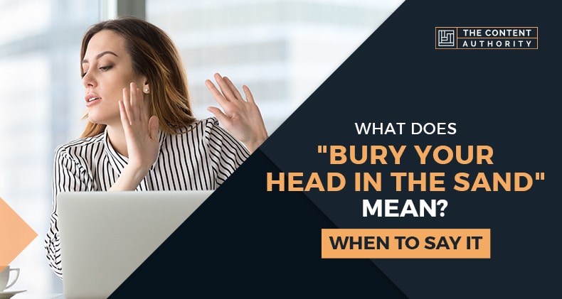 What Does “Bury Your Head In The Sand” Mean? When To Say It