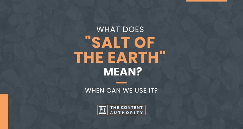 what does salt of the earth mean
