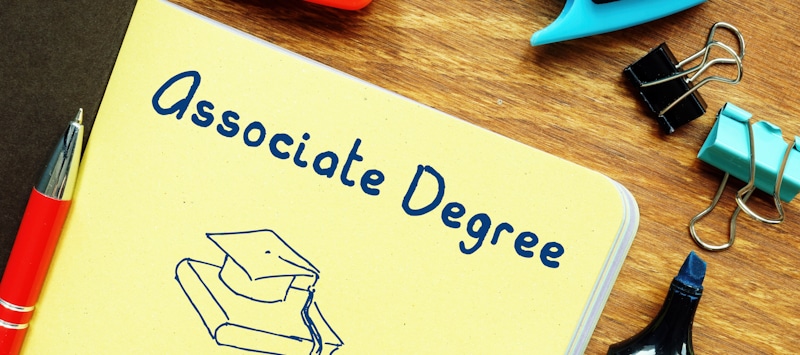 associate degree written with markers