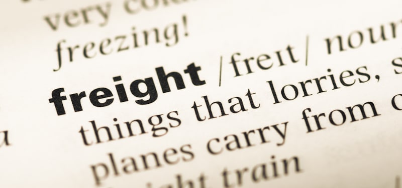 freight word in dictionary