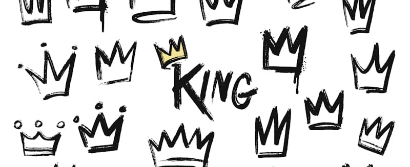 king art with crowns