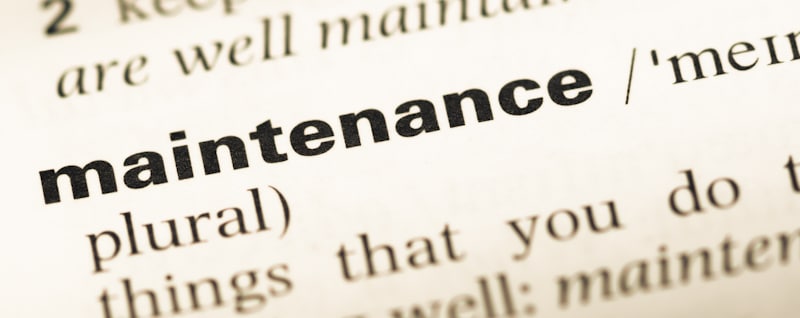 maintenance in the dictionary