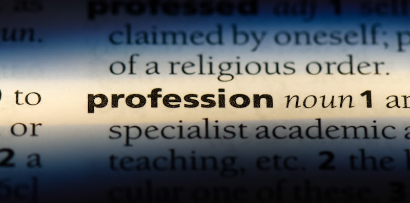 profession word in dictionary