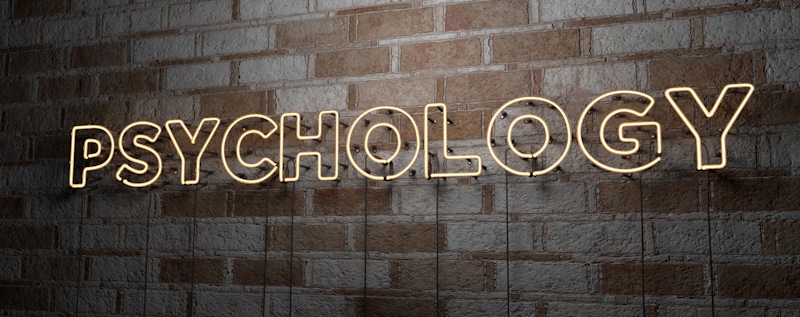 psychology neon sign