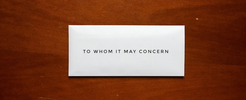 to whom it may concern sign