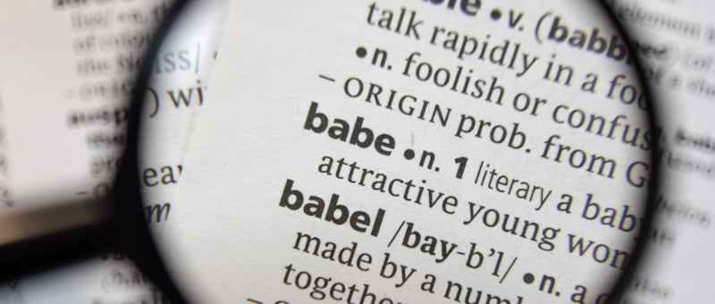 babe word in the dictionary