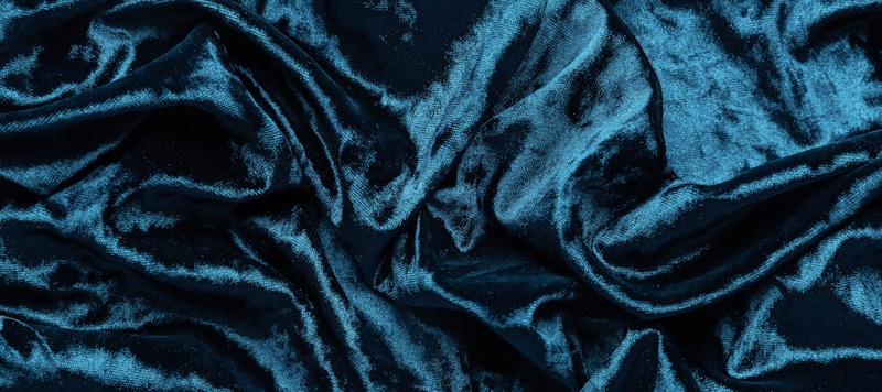 dark blue velvet fabric