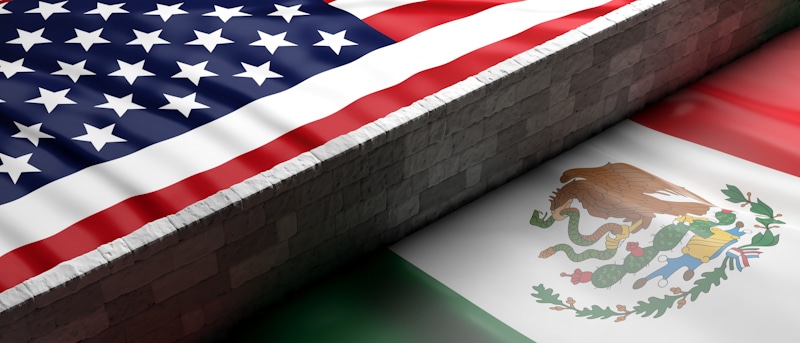 USA border with Mexico