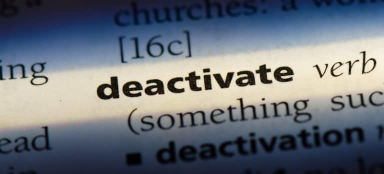 Words Similar To Deactivate