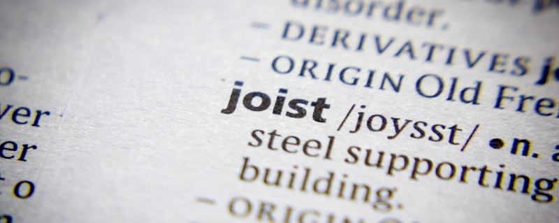 joist word in the dictionary