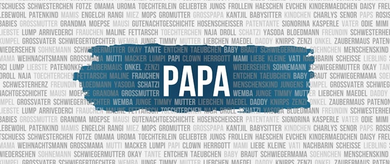 papa in caps in the middle of many names