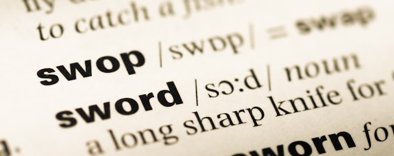 swop word in the dictionary