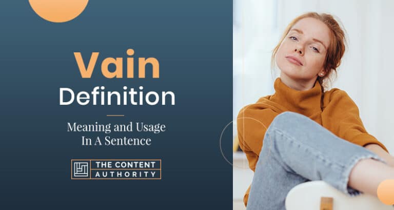 Sentence Of Vein And Vain