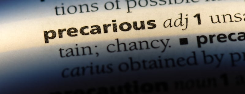 precarious word dictionary