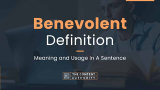 Benevolent Definition &#8211; Meaning and Usage In A Sentence