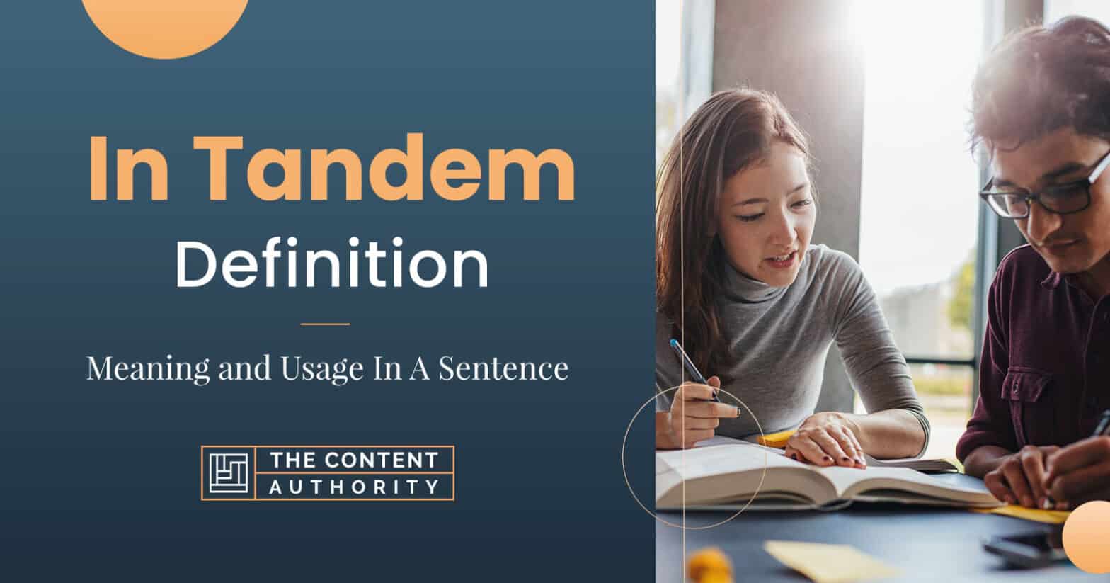 In Tandem Definition Meaning And Usage In A Sentence