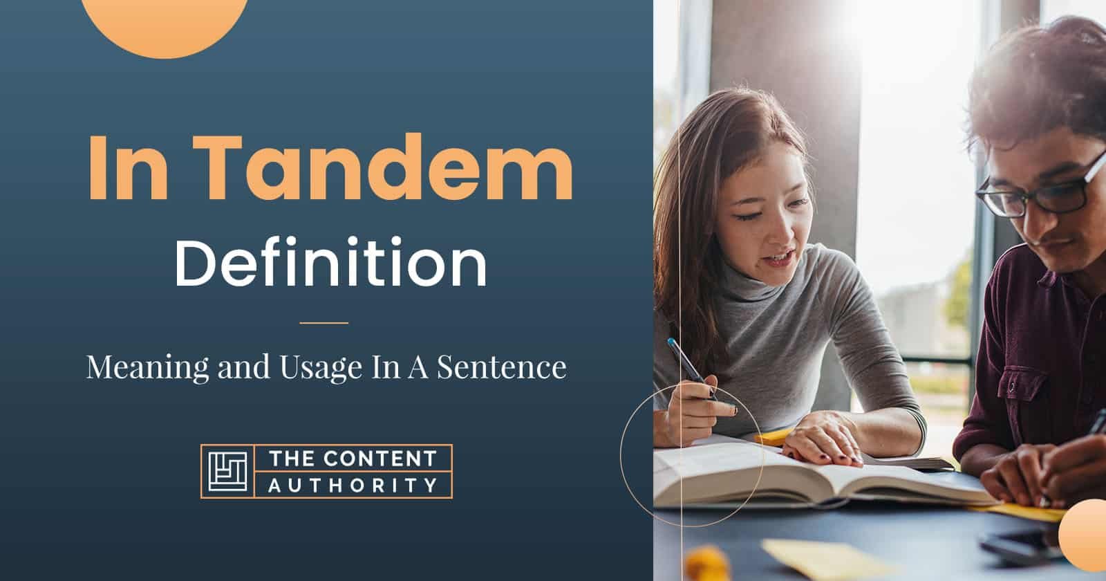 In Tandem Definition – Meaning and Usage In A Sentence