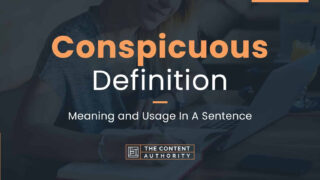 Conspicuous Definition - Meaning and Usage In A Sentence