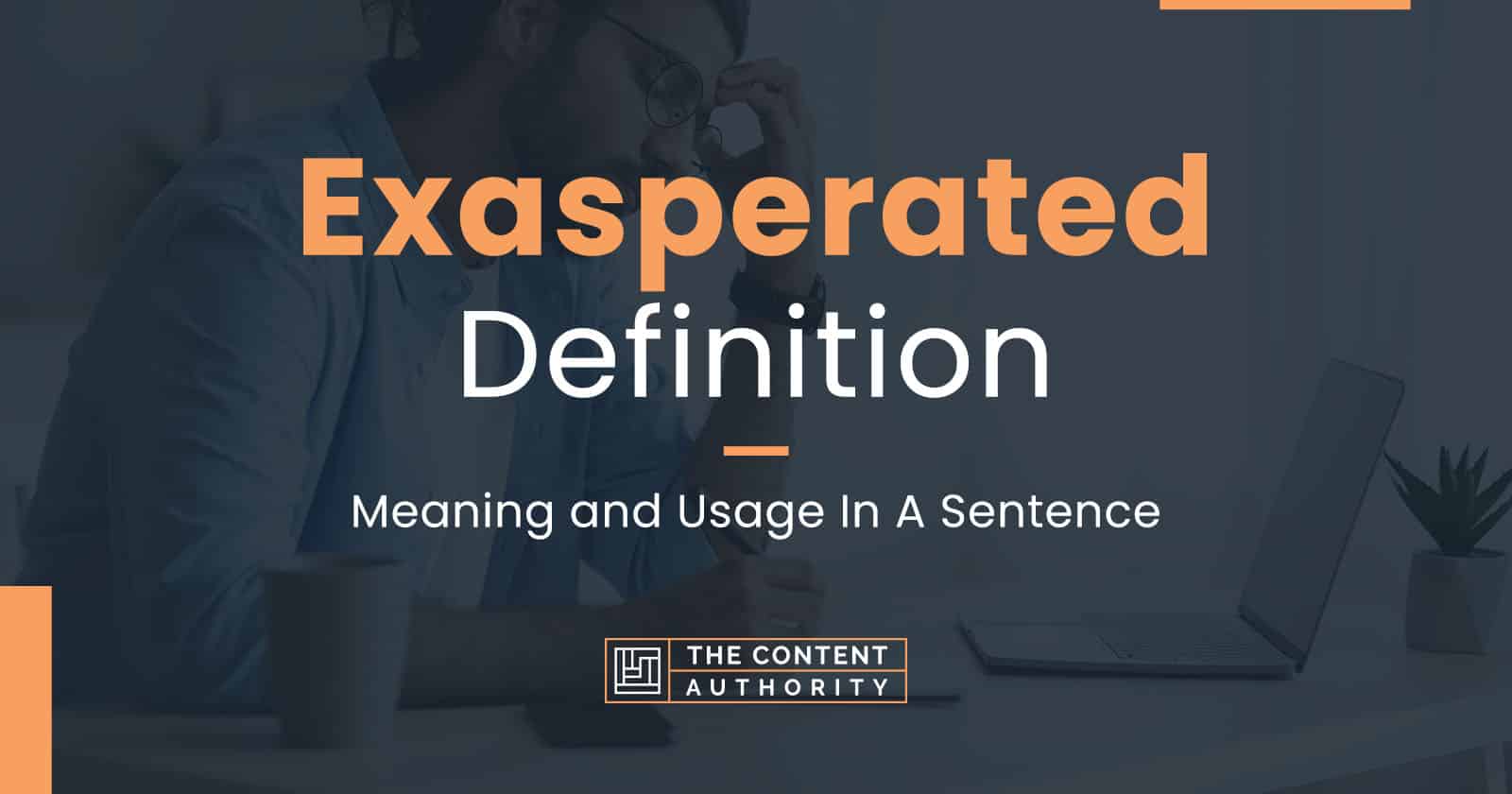 A Sentence With The Word Exasperation