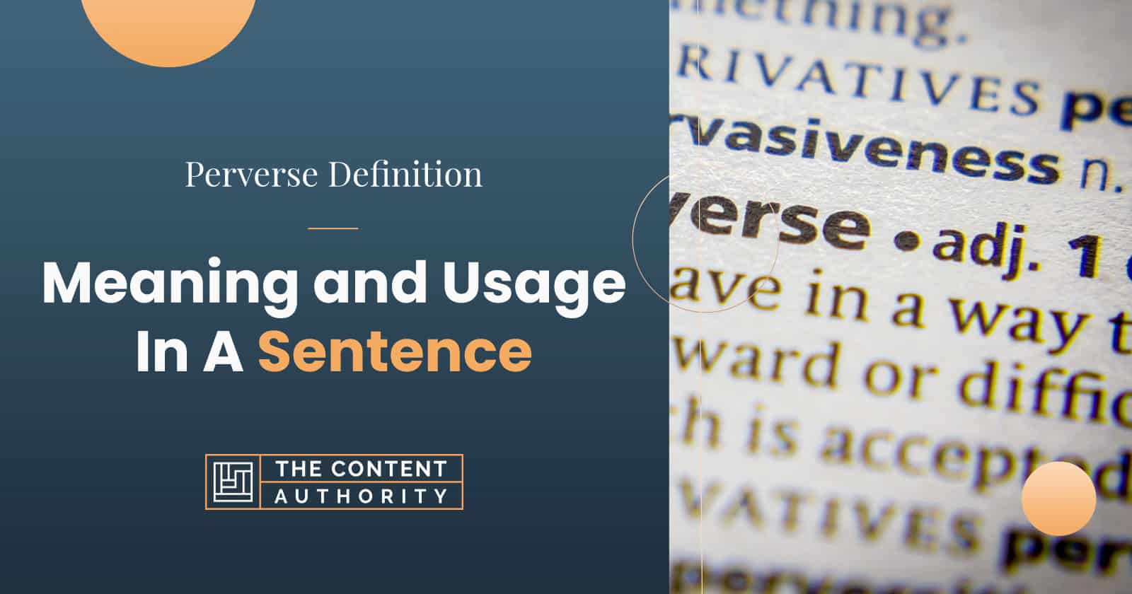 Perverse Definition &#8211; Meaning and Usage In A Sentence