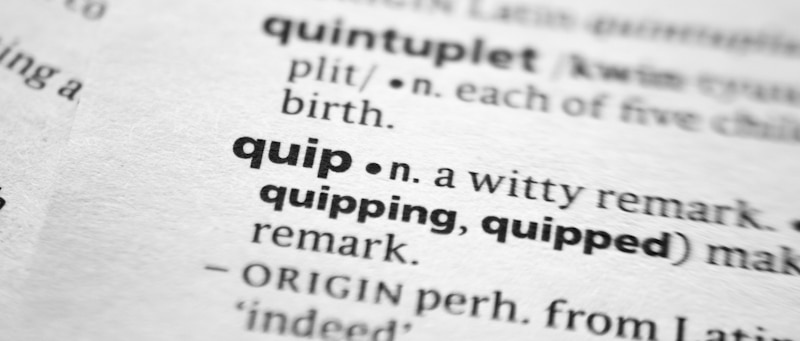 quip word on dictionary