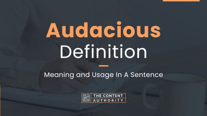 audacious definition