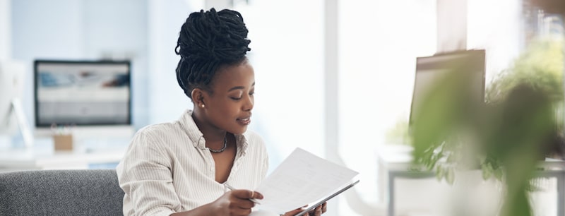 woman reading